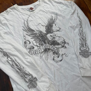 Grunge Harley Davidson Flame Eagle